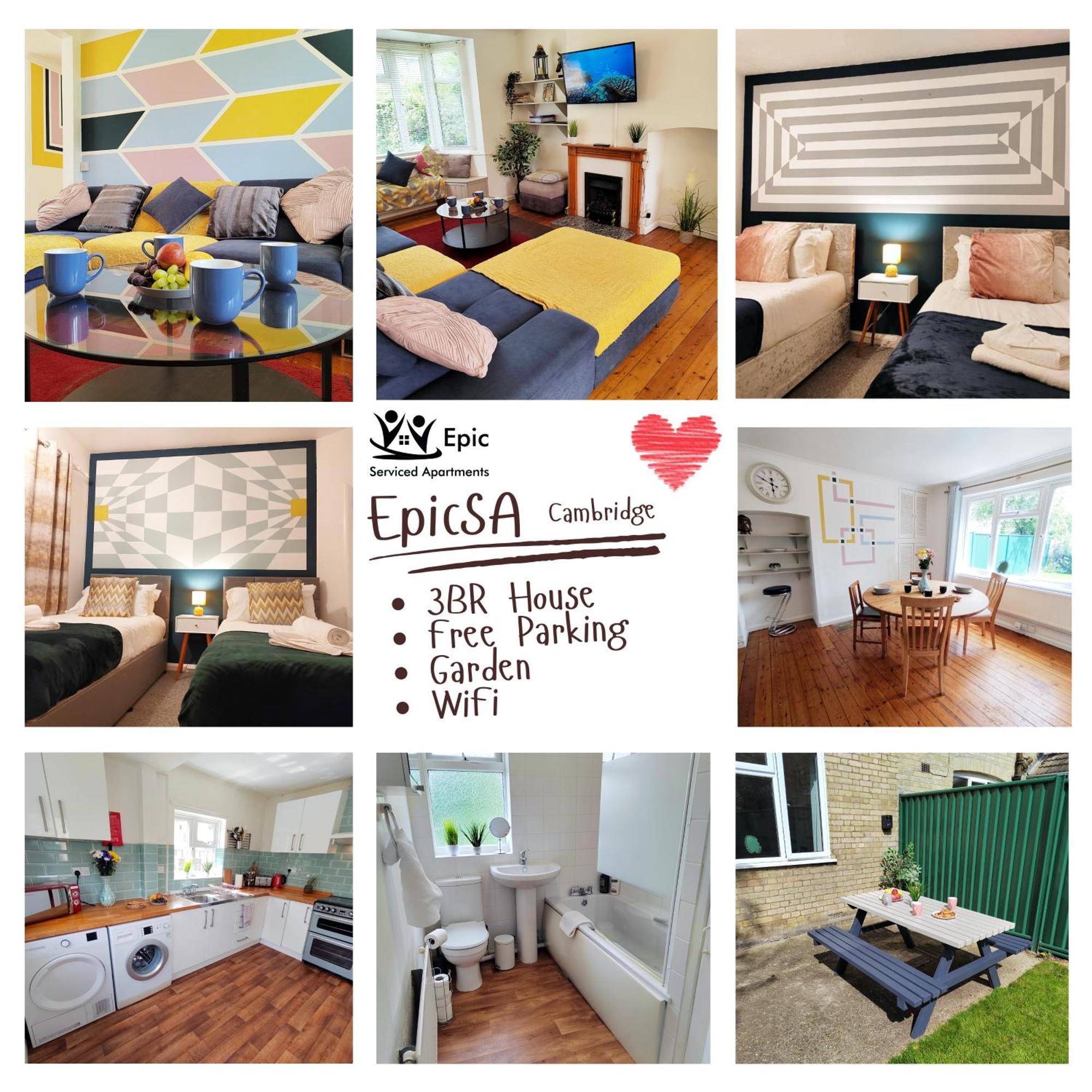 Epicsa - Corporate & Family In 3 Bedroom House With Garden, Free Parking